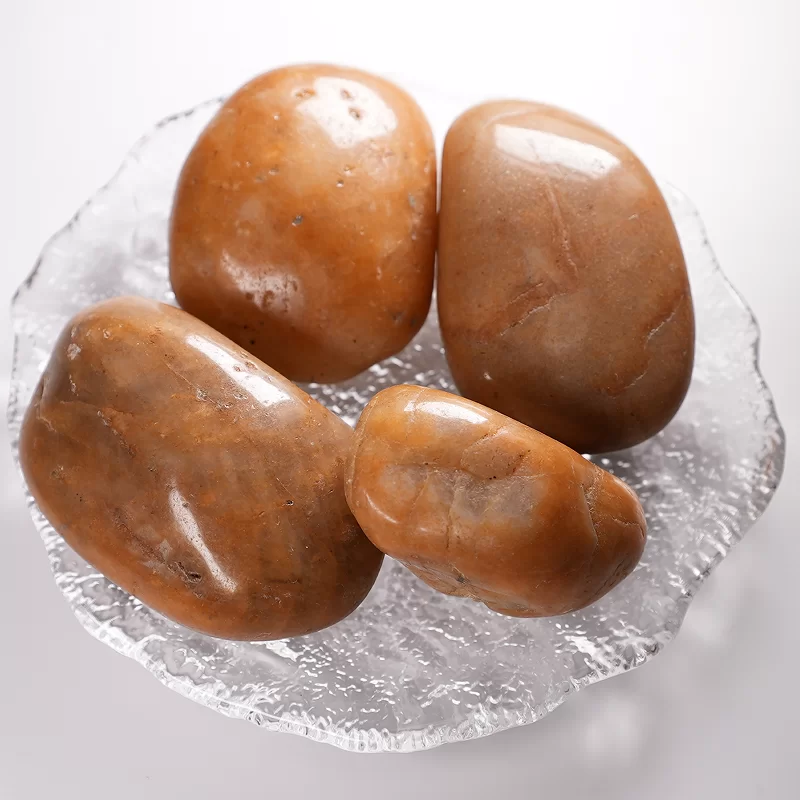 公園の造園のための自然なカラフル/白/黒/黄色の丸石