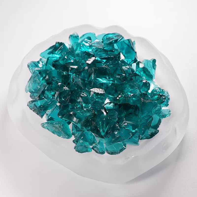 テラゾー用のカラフルなガラス砂