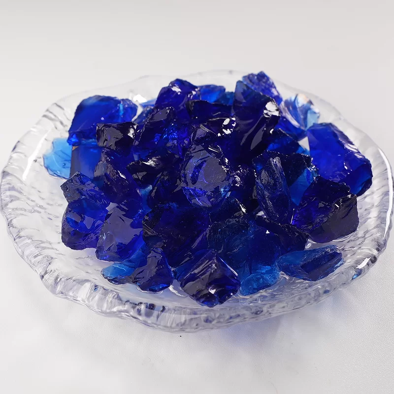 テラゾー用のカラフルなガラス砂