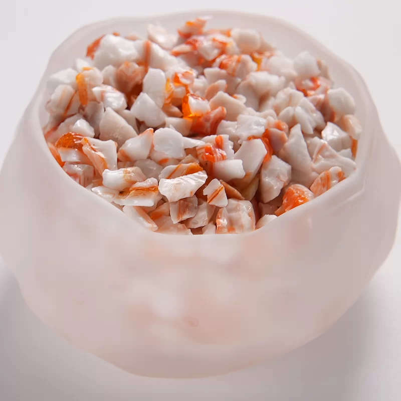 テラゾー用のカラフルなガラス砂