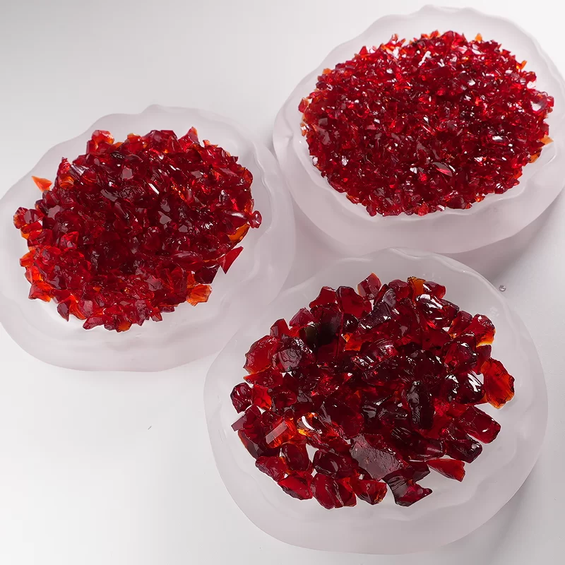 テラゾー用のカラフルなガラス砂