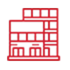 印象的な4階建てのショールーム